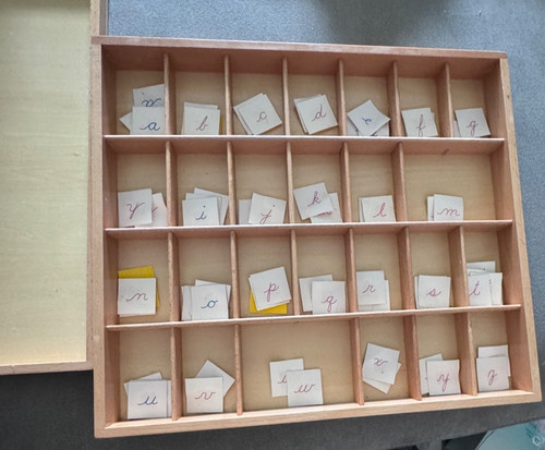 Montessori moveable alphabet - montessori,