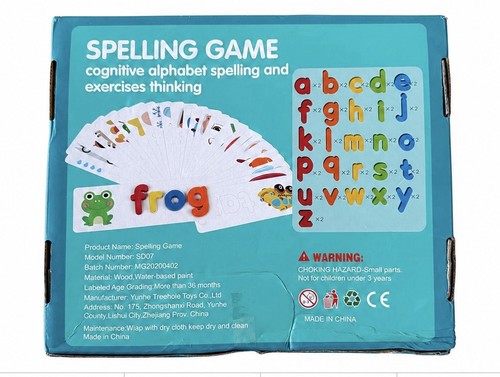 Wooden montessori spelling - wooden,